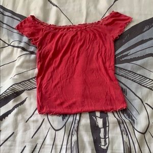 American Eagle Pink crop top.